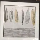 لوحات حائط ودولاب بوفيه وطاولة اكل وشنطة مكياج