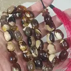 سبحة كهرمان سومطري طبيعي شجري بالكامل