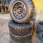 طقم جنوط مثود USA مقاس 17 معى كفرات حجري