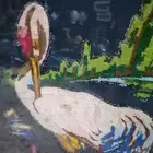 لوحه جداريه شغل يدوي حياكه قديمه