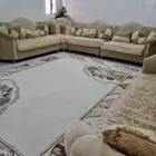 طقم كنب مع السجادة للبيع ب 500 ريال