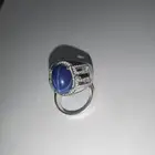 خاتم ياقوت نجمي ازرق