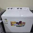 غسالة ملابس هومر 12 كيلو حوضين لم تستخدم الا قليل