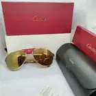 نظارة كارتير سانتوس جلد احمر