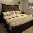 غرفه نوم كبيره للبيع سرير 200 200 دولاب 280  250