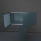 دولاب صحون ودولاب علوي لون رصاصي ع زيتي