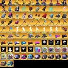 ايكونك قلو اكس كريتوس حساب حفل ملكي فورت نايت نادر جلكسي