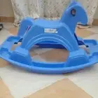 حصان هزاز بلاستيك ازرق