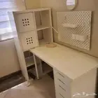 مكتب صغير مع ادراج من ايكيا