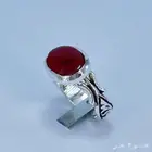 خاتم فضه بفص عقيق