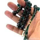 سبحة زعفراني شكل صندوقي مميز مع كركوشة تفصال يدوي كويتي