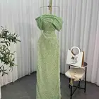فستان اخضر