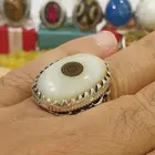 خاتم عقيق سليماني هندي عين برمش ابيض مميز وراهي