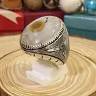 خاتم عقيق يماني سليماني عين برمش كريستال