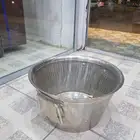 ديكور خشبي 3 قطع معا 10 صحون ستيل