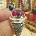 خاتم ياقوت نجمي قبه صياغة عباسيان