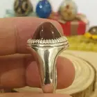 خاتم عقيق يماني كرزي قبه مميز