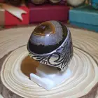 خاتم عقيق يماني سليماني عين برمش كريستال