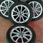 جنوط مرسيدس C class مع كفرات اخو الجديد