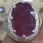 خاتم ياقوت افريقي طبيعي مميز