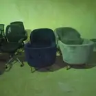كراسي مكتبيه بحاله جيده جدا