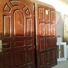 ابواب خشب المنيوم حديد شبابيك المنيوم جميع المقاسات ابواب