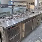 ثلاجة تحضير استيل سلطات وبيتزا