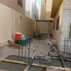 مقاول عام ملاحق استراحات فلل مسابح ارتدادات وترميم