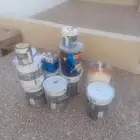 يوجد سطول فاضيه للعدد 10 لحمام اوالدجاج