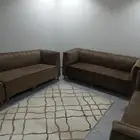 طقم كنب اربعه قطع نظيف مع فرشه وستاره