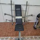 كرسي تمارين أثقال مع بار طويل