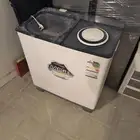 غساله حوضين 10 كيلو مستخدمه كالجديده