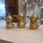 طقم 3 دلال سوريه نحاس درجه اولى فاخر من الأخر لعشاق الدلال