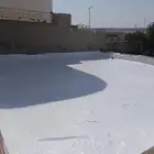 عزل سطوح بماده الاسمنتيه الفوسام مع وجه بماده المطاطية