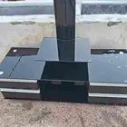 TV stands. black color  4 dross  and up glasses