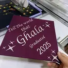 تطريز قبعات ووشاحات التخرج سرعة في التنفيذ دقة في العمل
