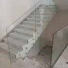 درابزين زجاج سلم سكوريت ترابزين درج السلم درابزين زجاج 12ملي