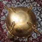 طبق تقديم الفواكه مطلي ذهب