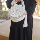 شنطة فلورال من الكروشيه