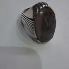 خاتم جميل من الفضه كبير الحجم وزن الخاتم 40 جرام
