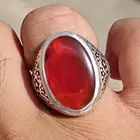 خاتم عقيق يماني زجاجي