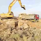 بوكلين بنا حجر وقص اراضي للتواصل