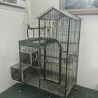 قفص ببغاوات كبير مع بياضه