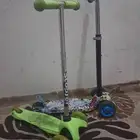سيكل و2 سكوتر بحاله زي الجديد