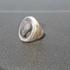 خواتم عقيق يمني فضه مميزه