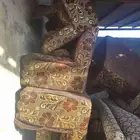 للبيع جلسة ارضية وجلسة كنب ومساند ظهر كلها اسفنج مافيها خشب