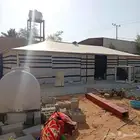 بيت شعر على هيكل حديد كامل بدون احبال وعمدان