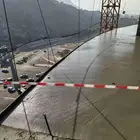 Concrete fan slab pouring