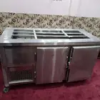 ثلاجة عرض ستانلس ببابين