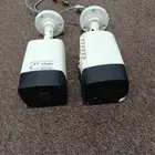 2 Hikvision cameras large 8 megapixels used good condition w